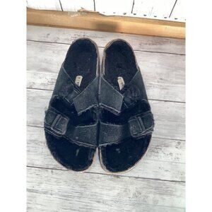 Preppy Streetwear Coquette Utility Birkenstock Men's Arizona Shearling Sandals